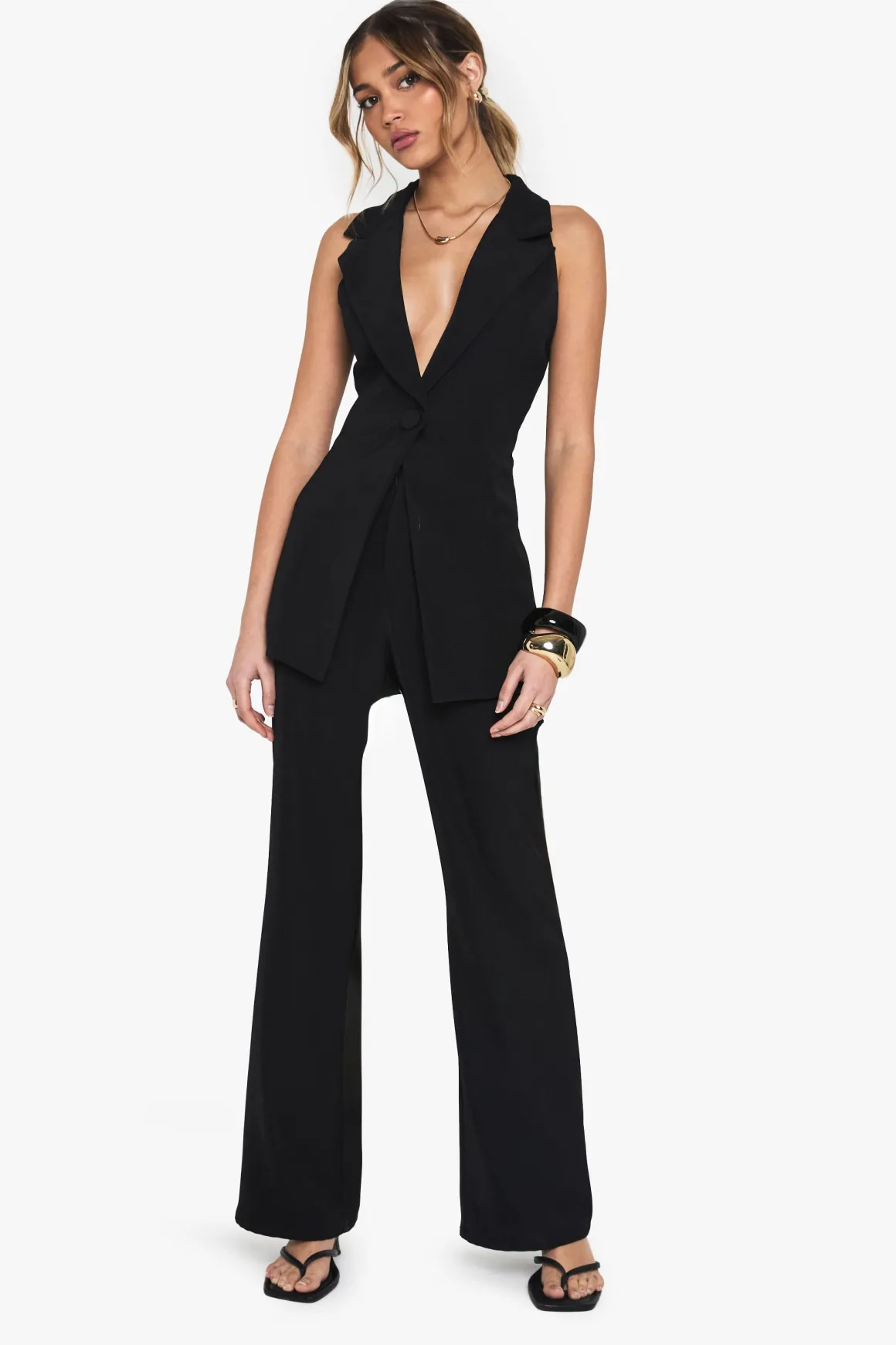 Pantalon droit taillé pour occasions
