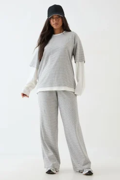 Pantalon Droit Texturé Dsgn Studio
