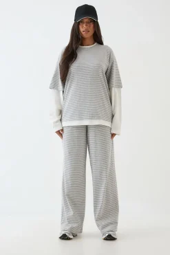 Pantalon Droit Texturé Dsgn Studio