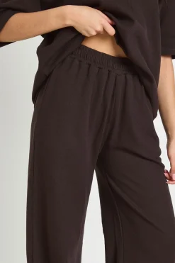 Pantalon Droit À Texture Gaufré
