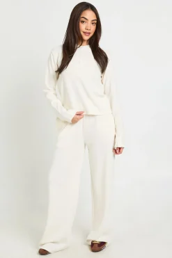 boohoo Pantalon Droit À Texture Gaufré<Femme Pantalons|Tailleurs