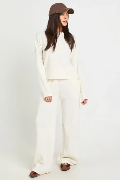 boohoo Pantalon Droit À Texture Gaufré<Femme Pantalons|Tailleurs