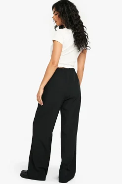 Pantalon droit tissé en Marl