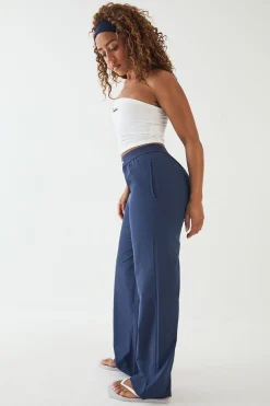 Pantalon DSGN Studio à Taille Élastique et Jambe Droite