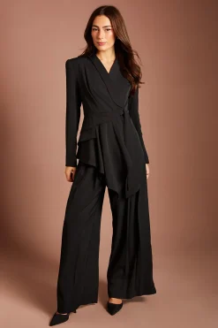 Coast Pantalon En Crêpe À Plis Sur Le Devant<Femme Pantalons
