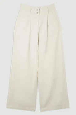 Pantalon en jean à jambes larges
