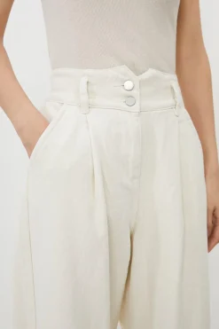 Pantalon en jean à jambes larges