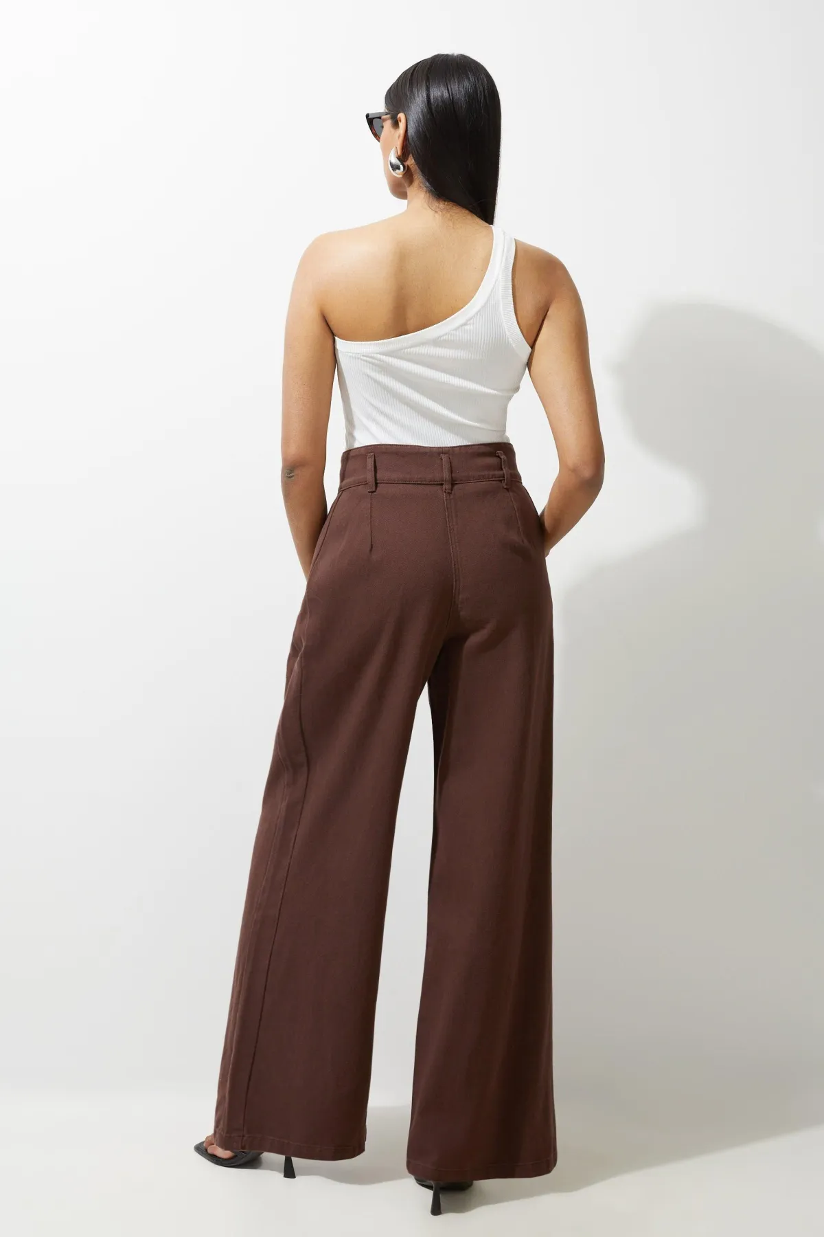 KarenMillen Pantalon en jean à jambes larges<Femme Denim|Jeans