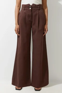 KarenMillen Pantalon en jean à jambes larges<Femme Denim|Jeans