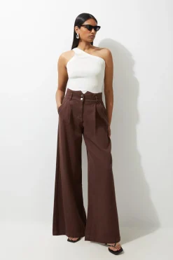 KarenMillen Pantalon en jean à jambes larges<Femme Denim|Jeans