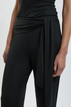 KarenMillen Pantalon En Jersey De Viscose À Taille Nouée<Femme Pantalons|Ensembles