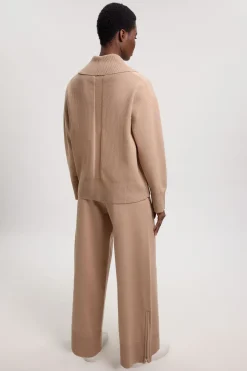 KarenMillen Pantalon En Maille Aspect Laine Avec Détail De Poches<Femme Pulls Et Gilets|Toutes Les Mailles