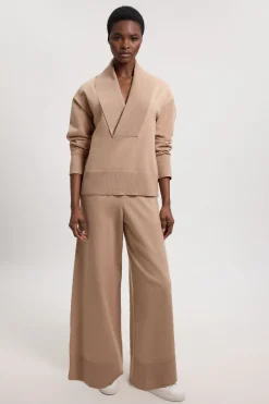 KarenMillen Pantalon En Maille Aspect Laine Avec Détail De Poches<Femme Pulls Et Gilets|Toutes Les Mailles