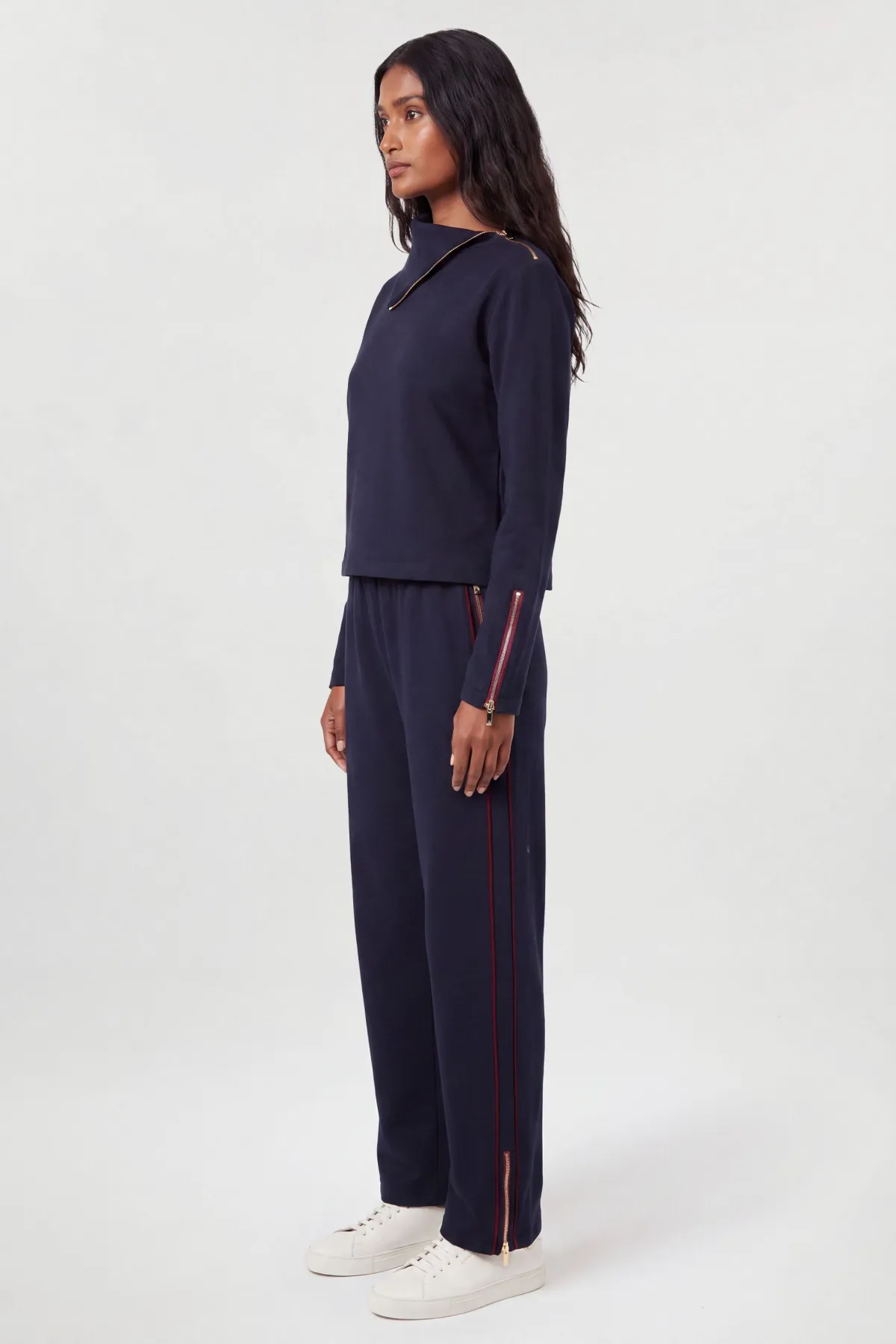 KarenMillen Pantalon En Mélange De Viscose À Détails De Poches Zippées Pour Le Quotidien<Femme Pantalons|Tailleurs
