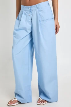 Pantalon En Popeline Avec Détail De Ceinture Boxer