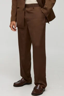 Pantalon en satin décontracté