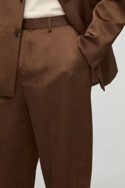 Pantalon en satin décontracté