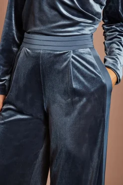 Coast Pantalon En Velours Avec Ceinture En Satin<Femme Pantalons|Satin Et Dentelle