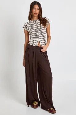 boohoo Pantalon Extra Large Super Doux<Femme Pantalons|Looks Chocolat