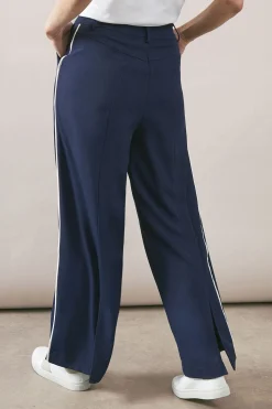 Wallis Pantalon Fendu à Rayures Contrastées<Femme Pantalons