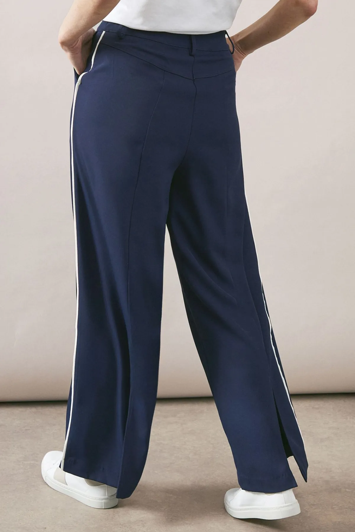 Wallis Pantalon Fendu à Rayures Contrastées<Femme Pantalons