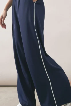 Wallis Pantalon Fendu à Rayures Contrastées<Femme Pantalons