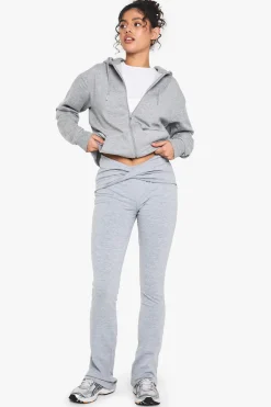 Pantalon flairé twist en jersey modal à double couche