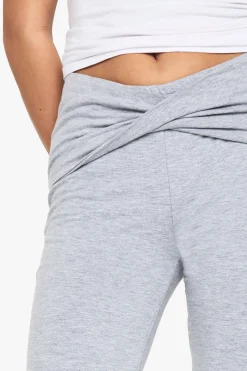 Pantalon flairé twist en jersey modal à double couche