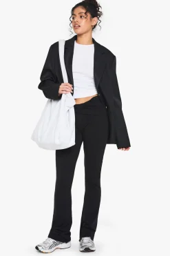 Pantalon flare twist en jersey modal double couche