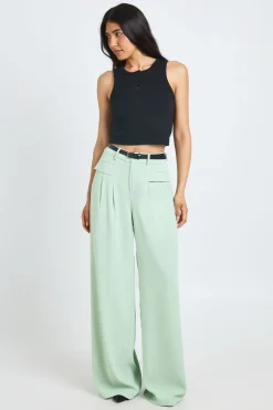 Pantalon Fluide À Jambes Larges Avec Ceinture Tall