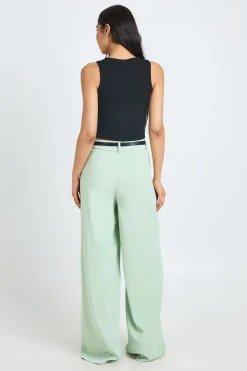 Pantalon Fluide À Jambes Larges Avec Ceinture Tall