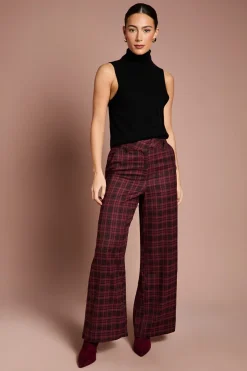 Coast Pantalon Formel à Carreaux Premium Lisa Tan<Femme Pantalons|Tailleurs