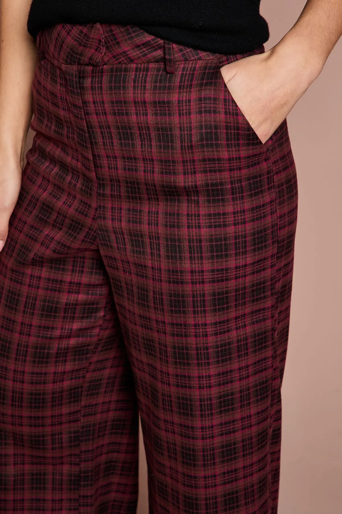 Coast Pantalon Formel à Carreaux Premium Lisa Tan<Femme Pantalons|Tailleurs