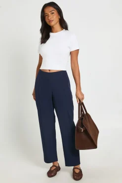 boohoo Pantalon Fuselé Ajusté Basiques Petite<Femme Pantalons