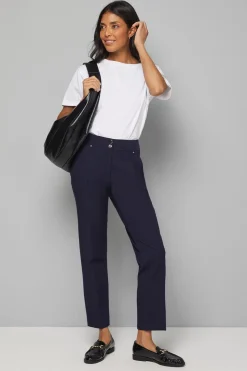 Pantalon Fuselé Chic Bleu Marine