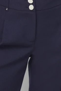 Pantalon Fuselé Chic Petite Taille Marine