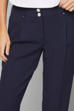Pantalon Fuselé Chic Petite Taille Marine