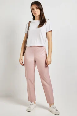 Pantalon Fuselé à Détails Boutonnés