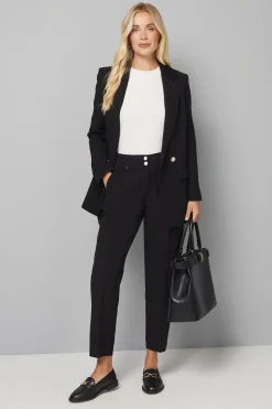 Pantalon Fuselé Intelligent Noir Petite Taille