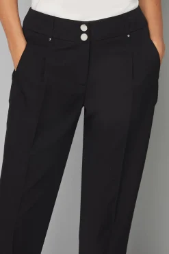 Pantalon Fuselé Intelligent Noir Petite Taille