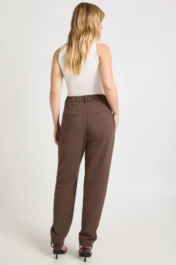 Pantalon Fuselé Taille Haute Coupe Ajustée Petite