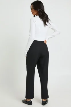 Pantalon Fuselé Tailleur Petite Boohoo Basics