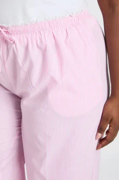 boohoo Pantalon Grande Taille À Bordure En Dentelle<Femme Pantalons|Satin Et Dentelle