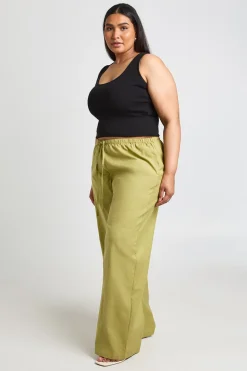 Pantalon Grande Taille En Lin