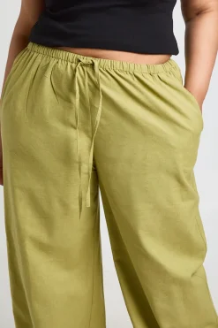 Pantalon Grande Taille En Lin