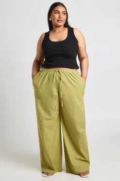 Pantalon Grande Taille En Lin