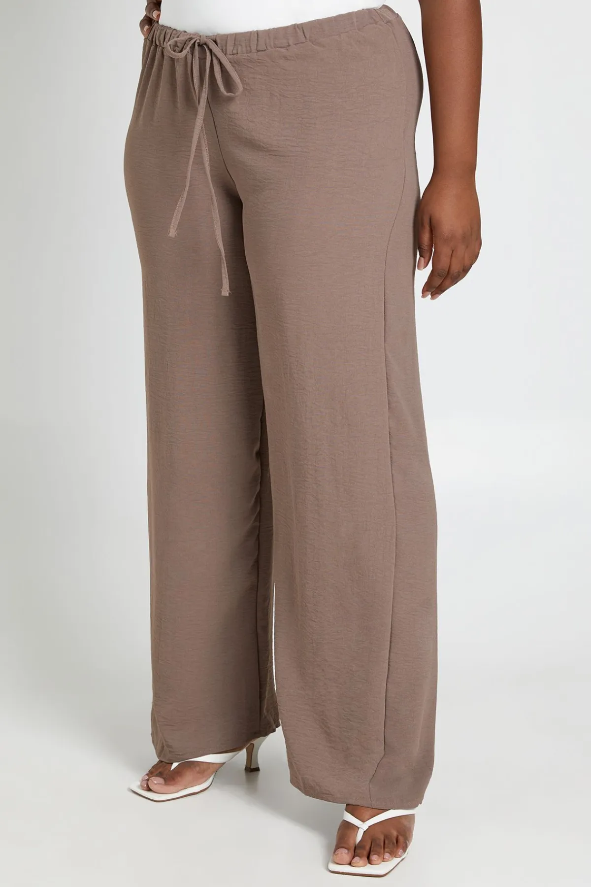 boohoo Pantalon Grande Taille À Jambes Larges<Femme Pantalons