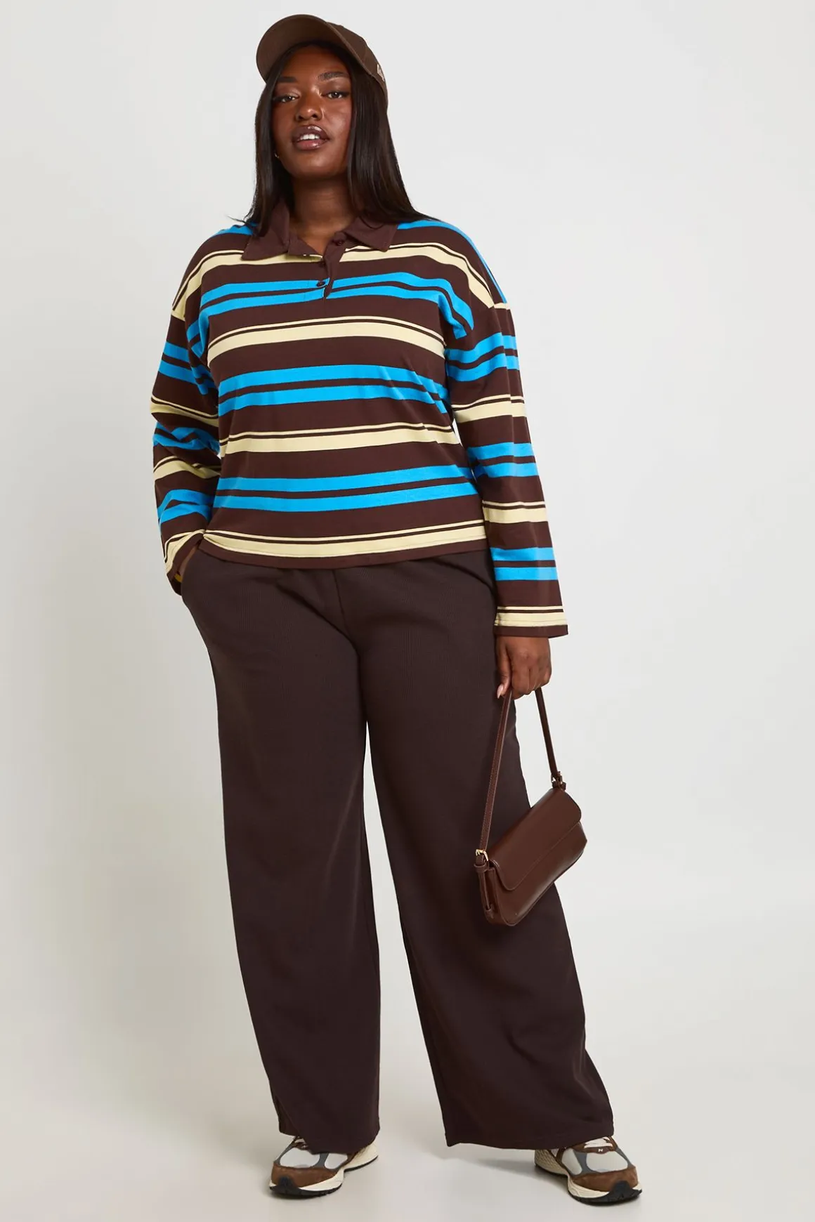 Pantalon Grande Taille Jambe Droite Gaufré