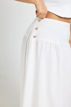 Pantalon Grande Taille À Jambes Ultra Larges Effet Lin