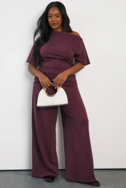 boohoo Pantalon Grande Taille À Jambes Larges<Femme Pantalons